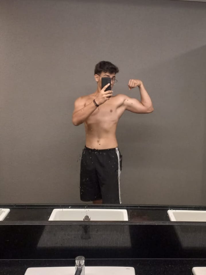 Aluno antes de iniciar o programa