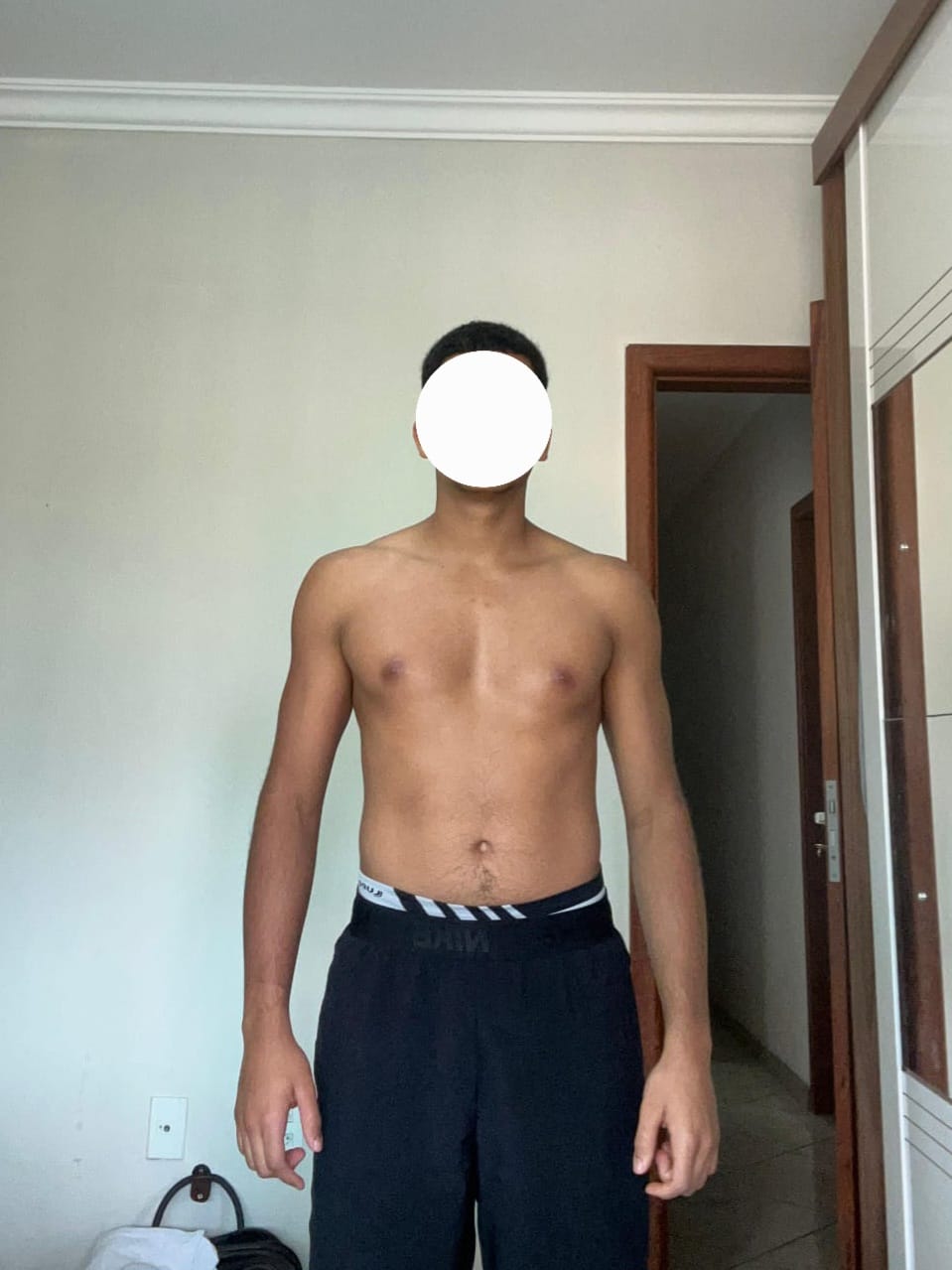 Aluno antes de iniciar o programa