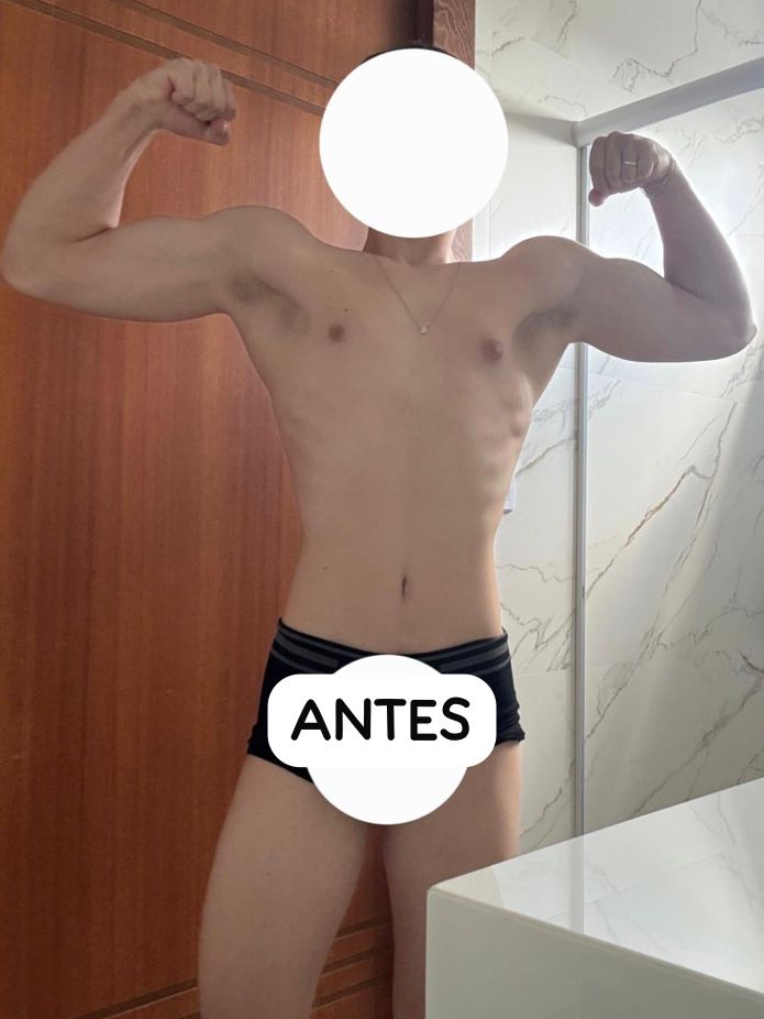 Aluno antes de iniciar o programa